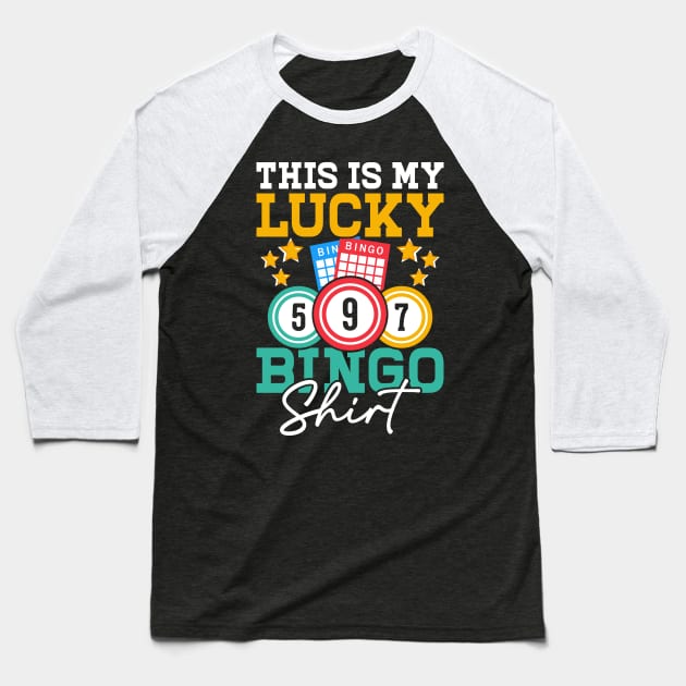 This Is My Lucky Bingo Shirt T shirt For Women Baseball T-Shirt by Xamgi